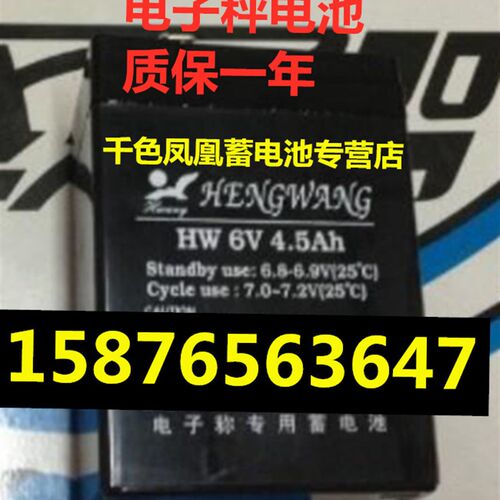 HENGWANG电池 HW6V4.5Ah 电子秤台秤计价秤蓄电池 儿童电动玩具车