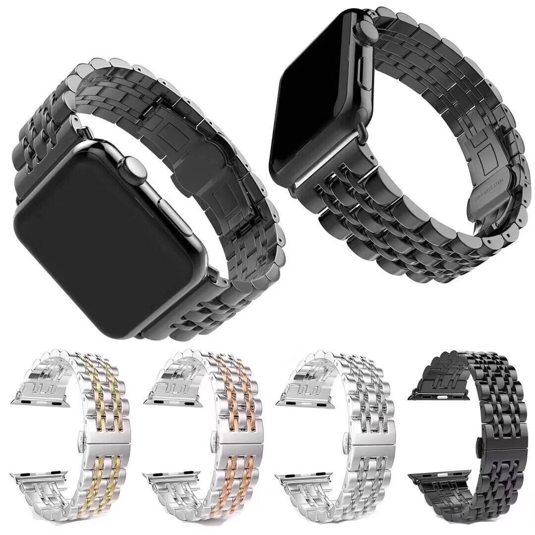 不锈钢钢带苹果手表带适用ApplewatchS10代SE7S8S95432iWatch表带