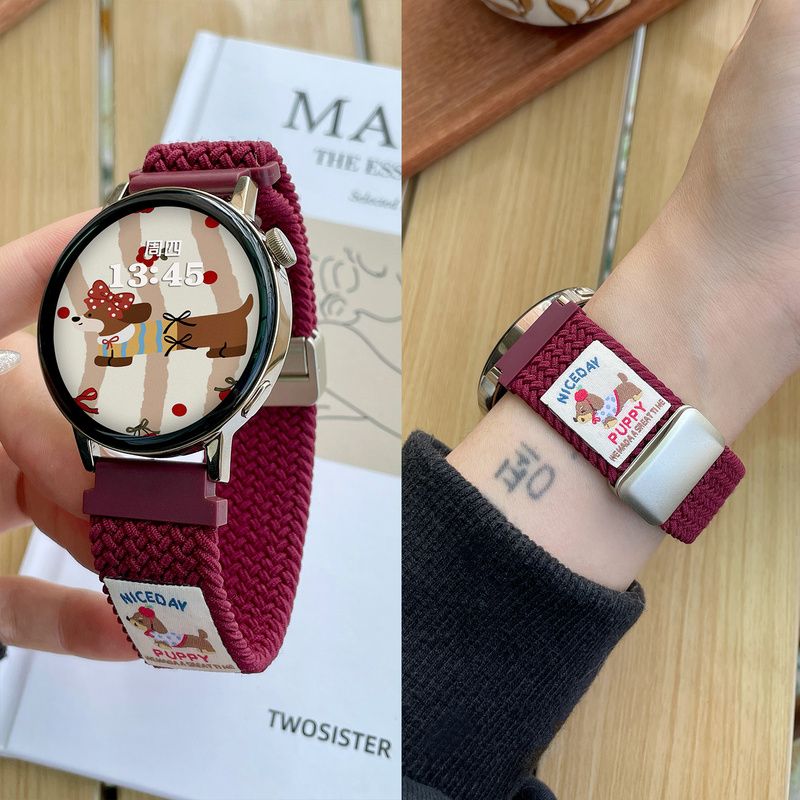 腊肠小狗适用高驰COROS APEX Pro手表表带PACE3编织pace2腕带22mm