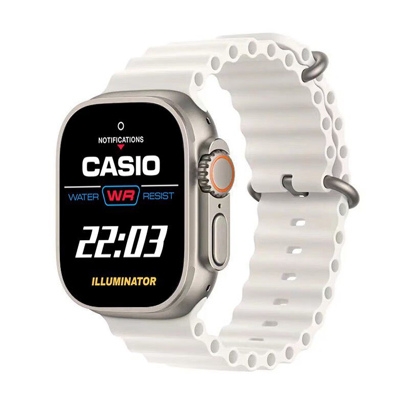 适用applewatchultra苹果10海洋9手表带硅胶iwatch8/7/6运动12345