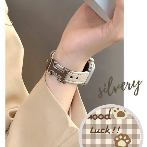 适用vivo/iQOO表带皮质拼色watch5荔枝纹细款女高级watchGT腕带