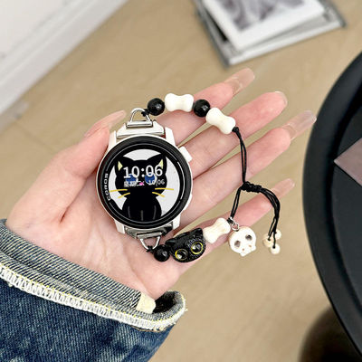 适用高驰corospace3表带PACE2夏季新款黑猫APEX2骨头串珠2pro腕带