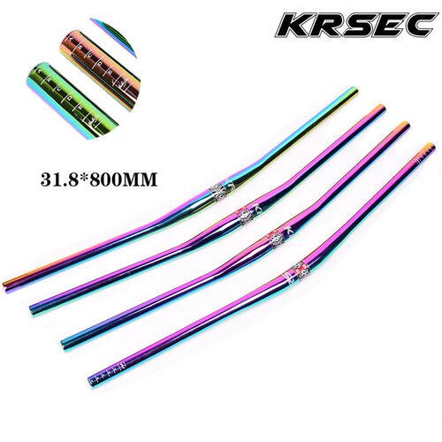 KRSEC山地自行车车把大燕把800MM把横31.8MM口径AM/XC/DH速降镀彩