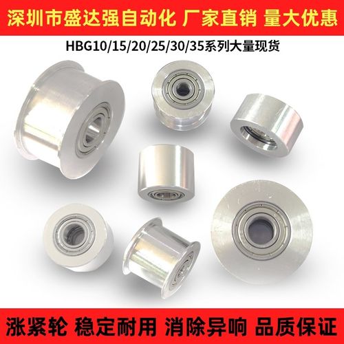 平皮带惰轮涨紧导向压轮HBGA平皮带圆皮带从动压轮!