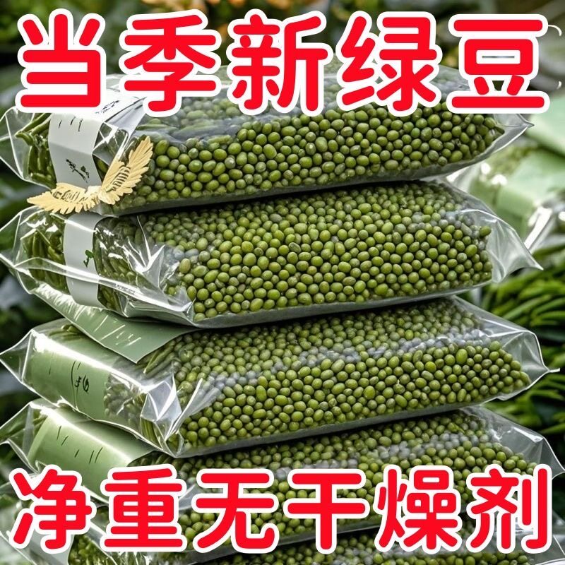东北新鲜绿豆农家新货5斤五谷杂粮绿豆粥汤绿豆糕绿豆沙粗粮正宗