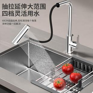 厨房洗菜盆水槽大单槽家用不锈钢洗碗槽手工纳米洗菜池洗碗盆