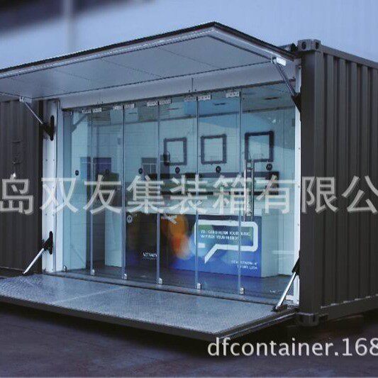 厂家大量供应售货展厅集装箱/房屋集装箱/集成房屋/特种集装箱