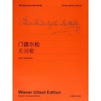 正版新书门德尔松无词歌维也纳原始出版社维也纳原始出版社