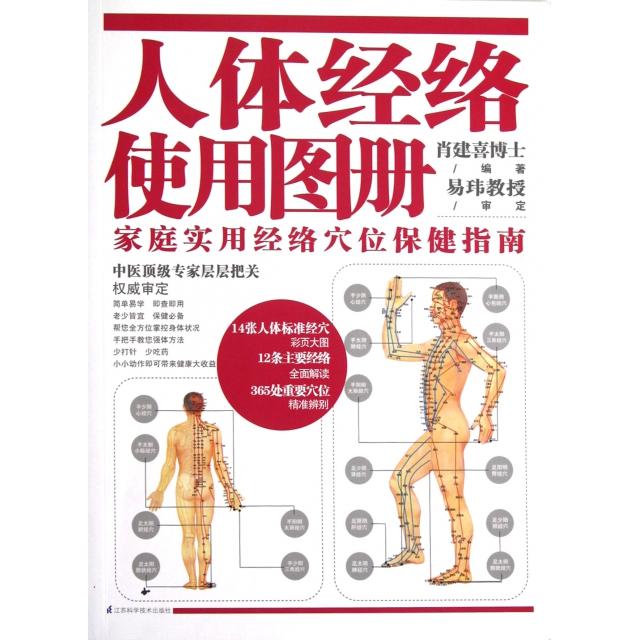 正版新书 人体经络使用图册(家庭实用经络穴位保健指南) 肖建喜 江苏科技