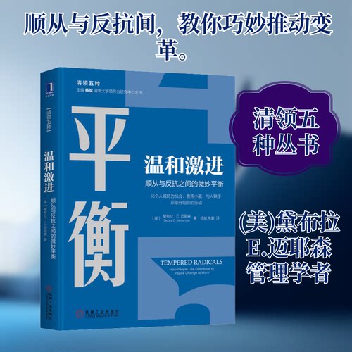正版新书 温和激进 顺从与反抗之间的微妙平衡 (美)黛布拉 E.迈耶森(Debra E.Meyerson) 著 杨斌,朱童 译 机械工业出版社