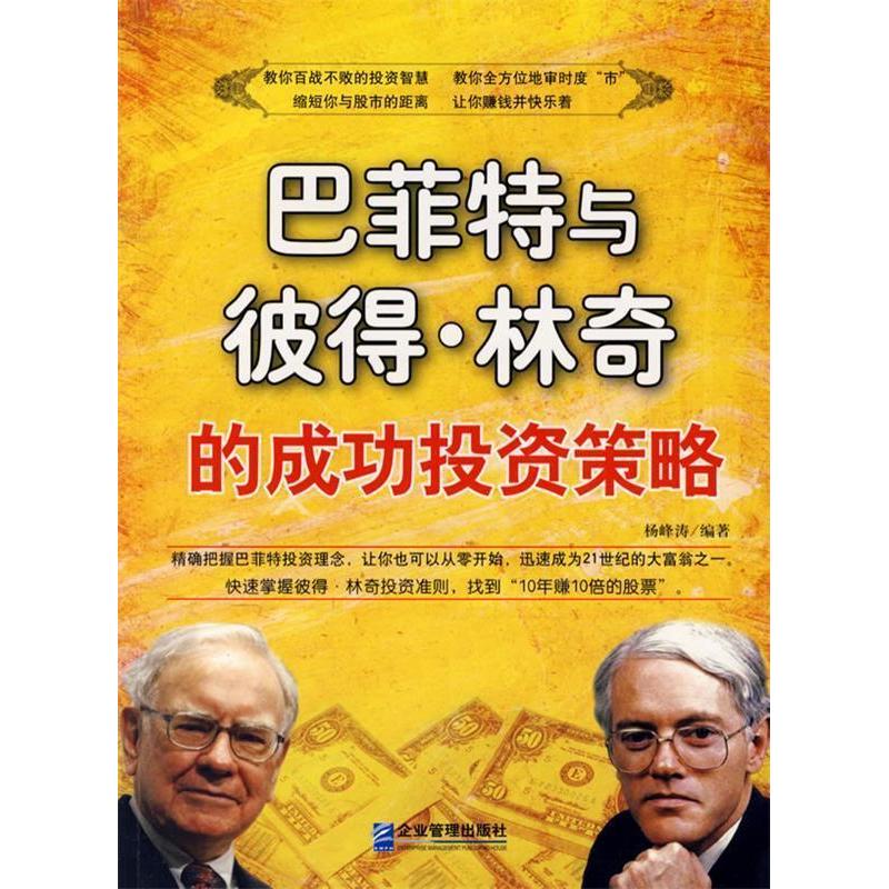 正版新书 与彼得.林奇的成功策略 峰 企业管理出版社