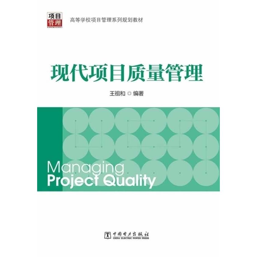 正版新书 现代项目质量管理 王祖和 中国电力出版社