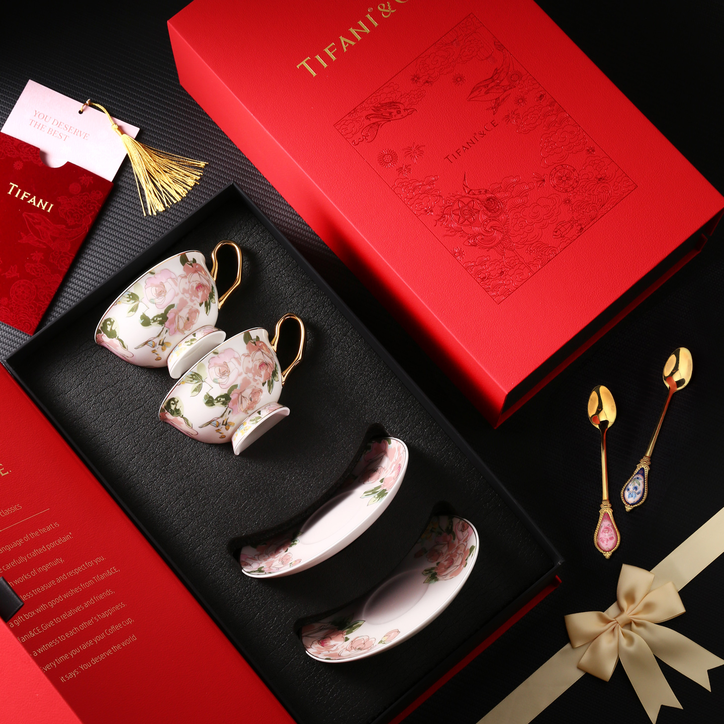 缇法尼陶瓷杯碟高档精致