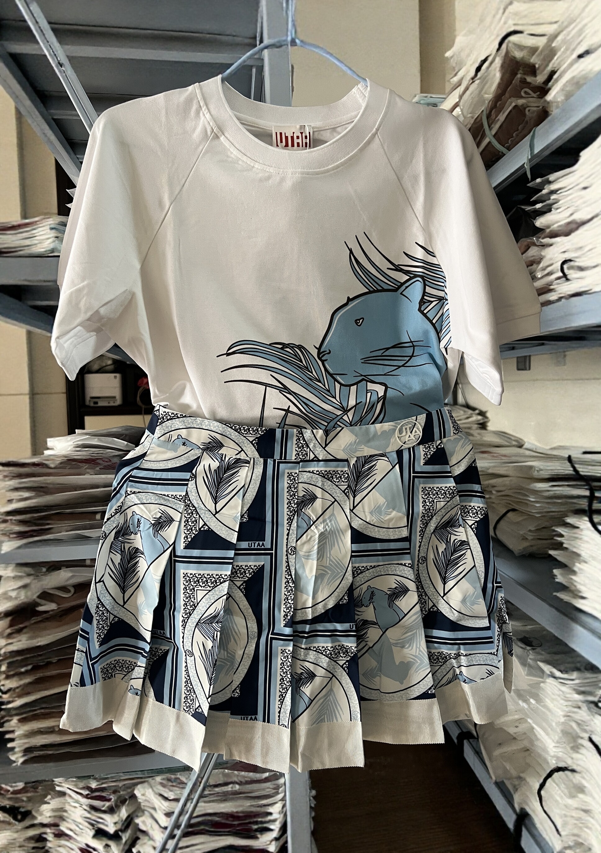 26韩国原单高尔夫女士短袖T恤宽松运动休闲百搭球服夏季透气套装