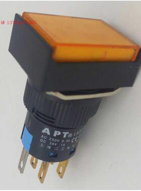 二工APT 孔径16按钮LA39-E 带灯自锁/自复矩形 长方形 开关 现货