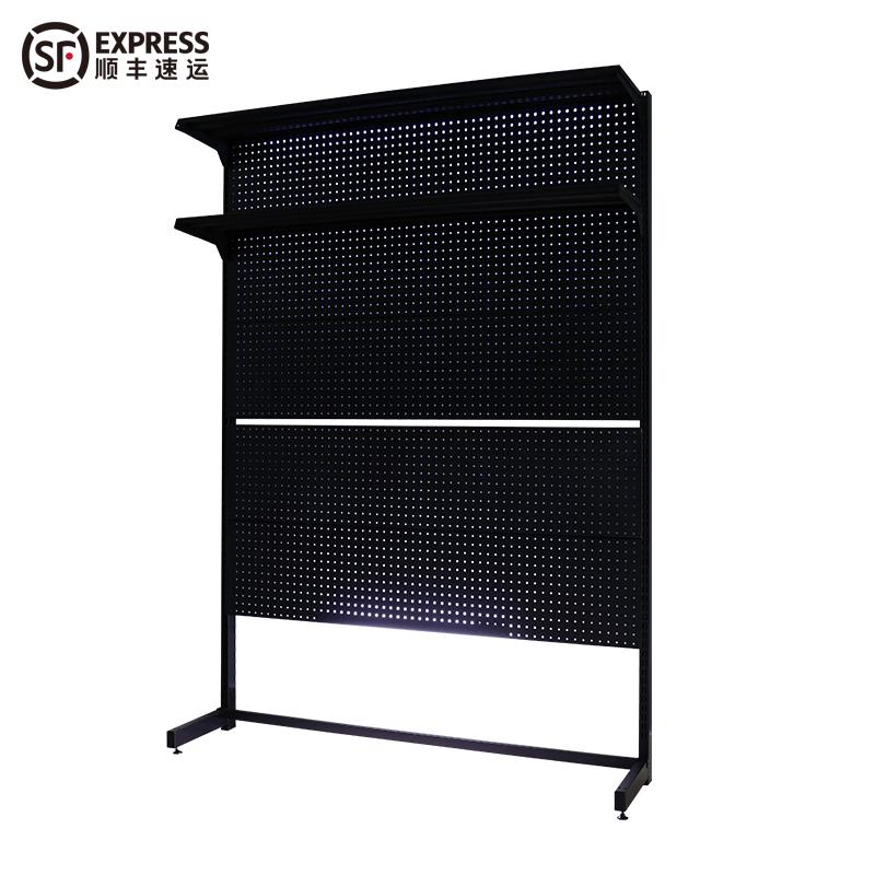 洞洞板电动升降电竞桌工作台小户型台式电脑桌书架一体收纳层架子