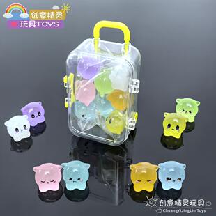 可爱水捏捏神奇艾比玩偶玩具小朋友生日夜光礼物微缩公仔摆件手办