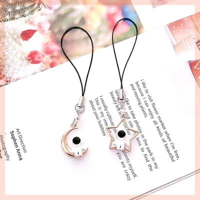 星星月亮宇航员情侣手机链挂件太空人手机吊坠挂件书包配饰小饰品