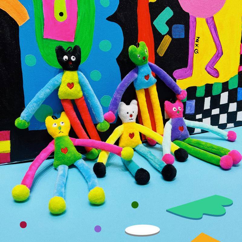 uodycoco好朋友猫咪挂件原创设计可爱毛绒钥匙扣情侣包包手机挂饰