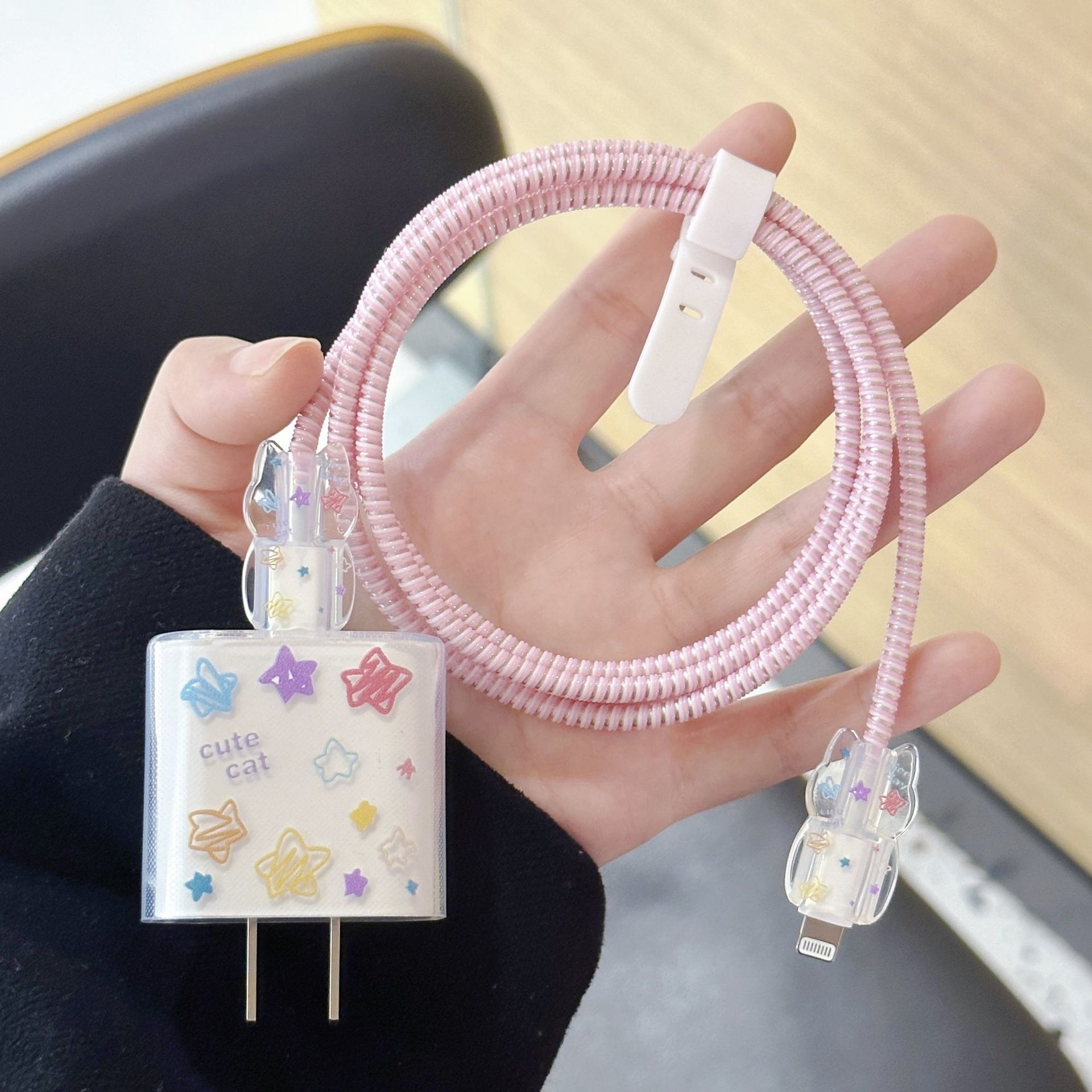 适用于充电器保护套15promax适用iPhone13快充头12壳16充电器保护卡通14