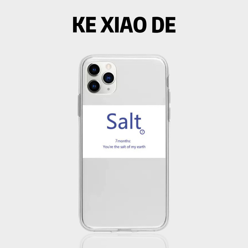 壳小德 ins性冷风极简salt适用16plus创意文字15promax手机壳14pro透明防摔13盐x系列艺术