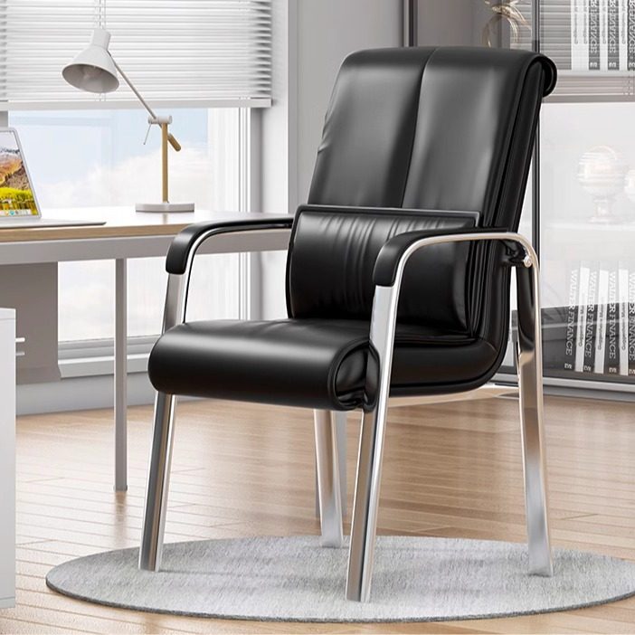 奈高(NGAO)办m公电脑会议椅人体工学家用皮质黑色皮椅弓形椅子,商业/办公家具,办公电脑椅/职员椅,淘宝优惠券,粉丝福利购,淘宝优惠卷