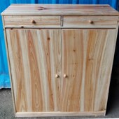 杉木鞋 柜家用门口现代简易玄关门厅收纳H柜简约实木大容量鞋 架073