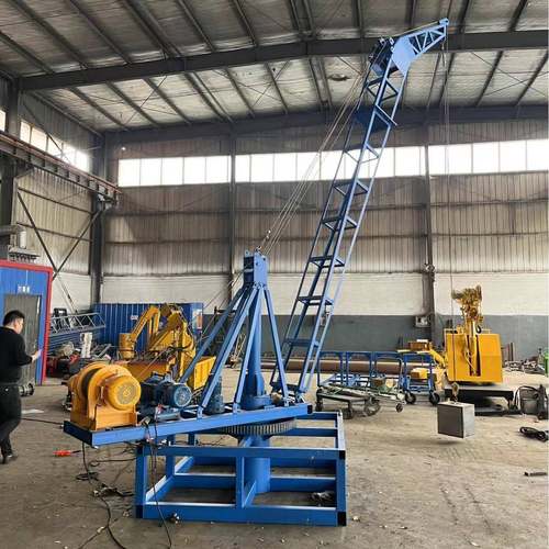 装车起吊机4-8米加长臂钢结构1吨起重机鱼塘吊鱼机装卸货