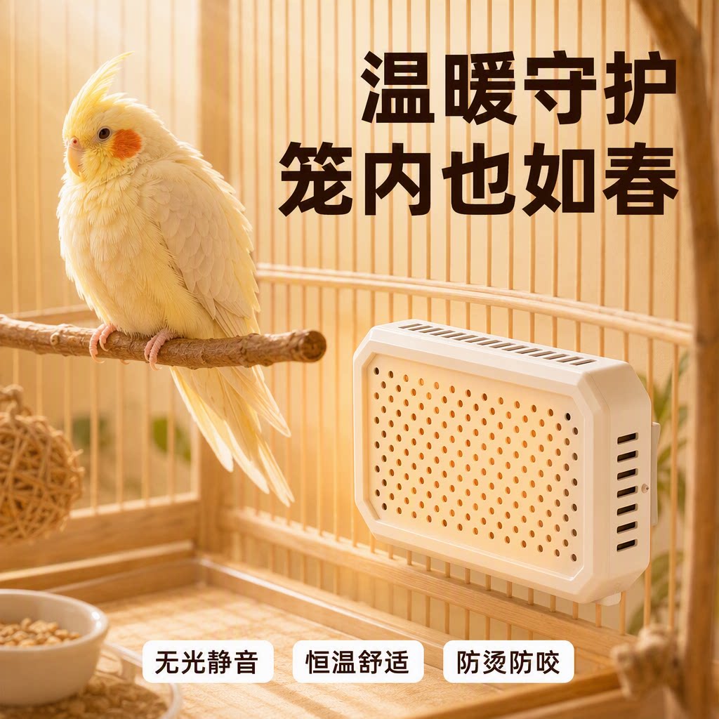 诺摩鹦鹉恒温取暖器无光不扰眠