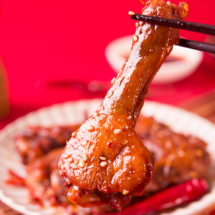 【新品】卤良将氮气锁鲜鸭翅根小鸭腿休闲解馋零食独立小包装10个
