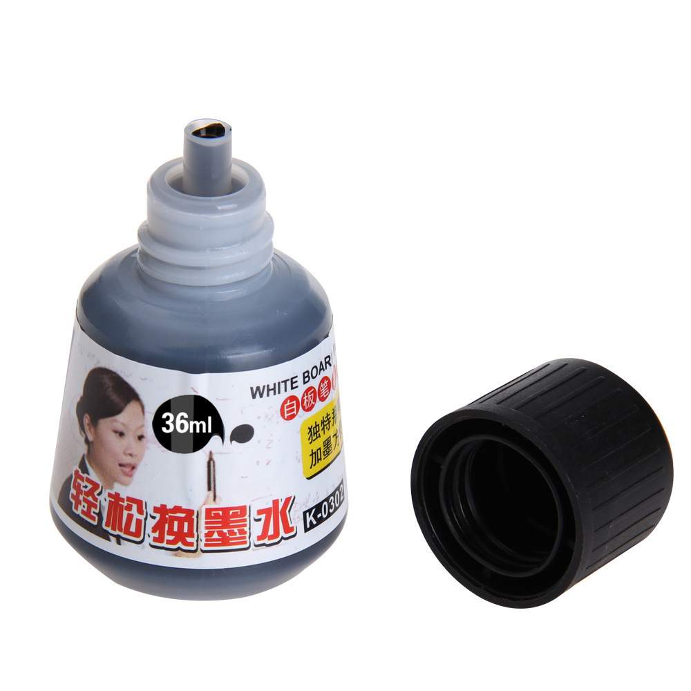 金万年文具白板笔墨水通用黑红蓝色补充笔水补充液易擦墨水K-0302