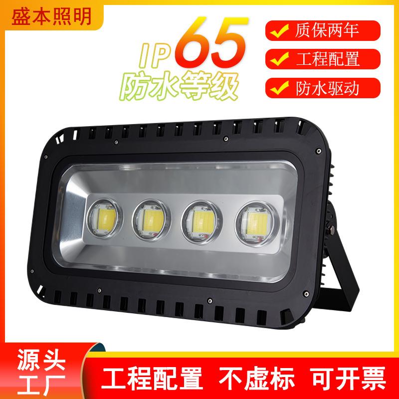 透镜聚光投光灯大功率200W工地工程投射灯300瓦照树灯LED探照灯