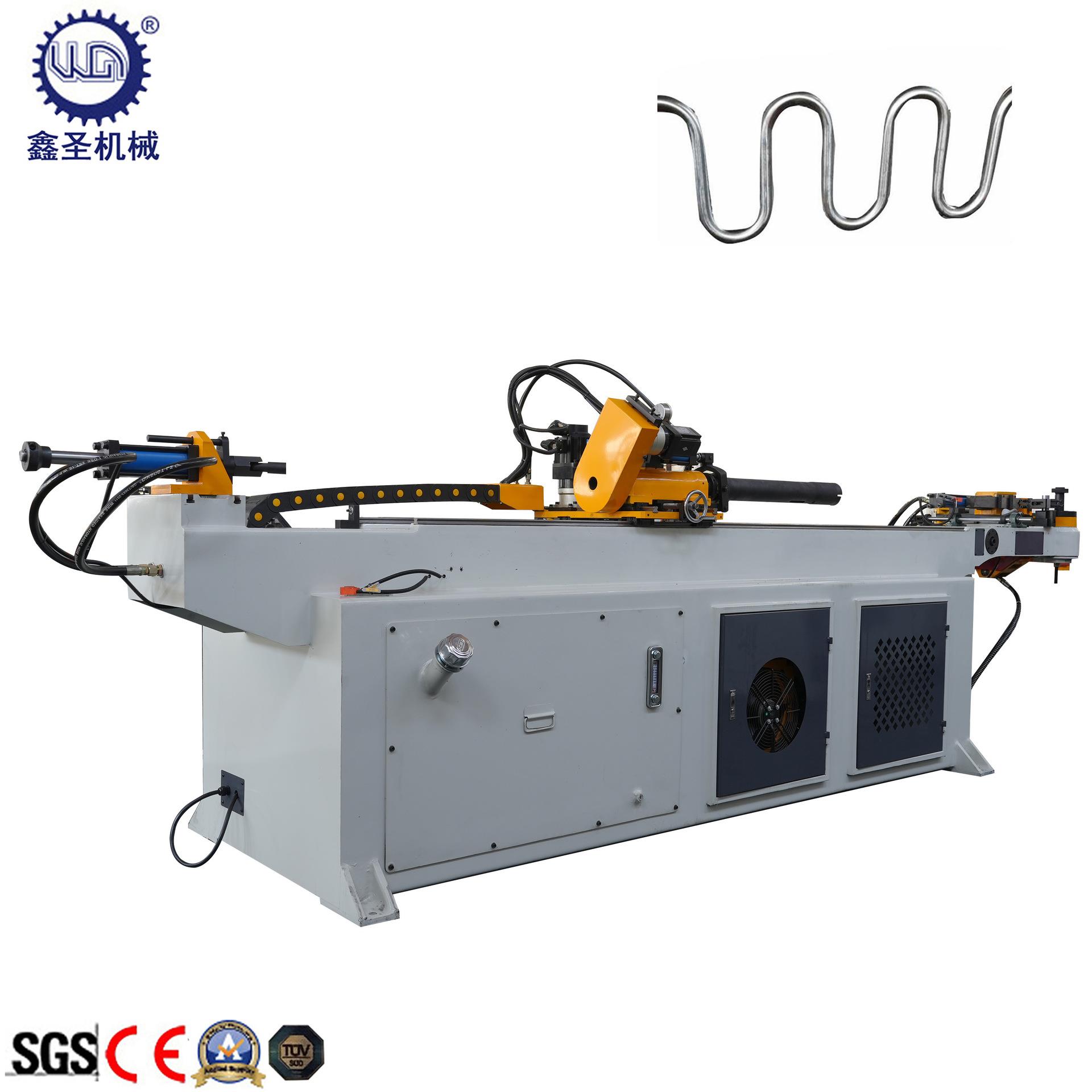 全自动4轴CNC数控弯管机双层模液压弯管机管径38mm伺服弯管机