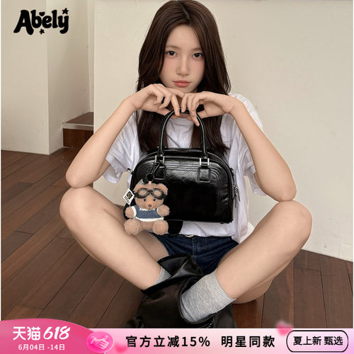 头皮牛皮波士顿包保龄球包通勤