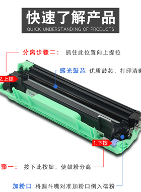 适用联想LJ2205粉盒S1801 M7255F F2071H打印机2205w硒鼓M7256WHF