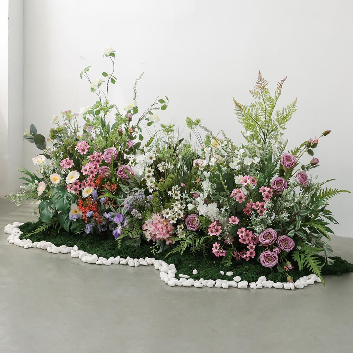 假花仿真花造景绿植景观庭院花艺软装仿生植物青苔藓橱窗装饰花草