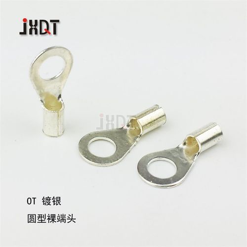 OT圆形裸端子/冷压铜鼻子/铜端子接头/线耳 黄铜OT6-4-5-6-8-10