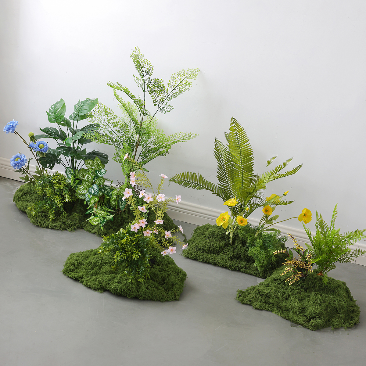 楼梯下造景仿真假绿植装饰室内景观橱窗摆设花艺植物摆件轻奢高端