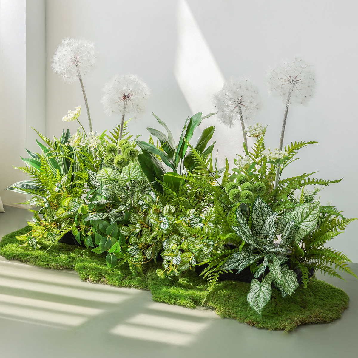 绿植仿真花植物造景客厅摆设蒲公英室内装饰高档橱窗景观仿生花艺