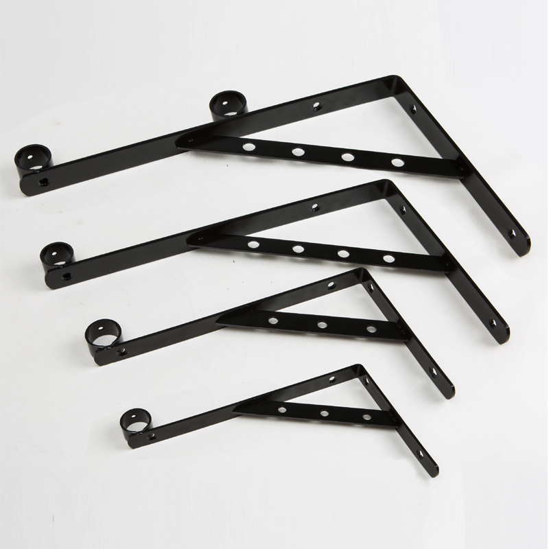 不锈钢晾衣杆支架阳台吊座吊通侧装三角支架法兰座挂衣杆晒衣凉衣