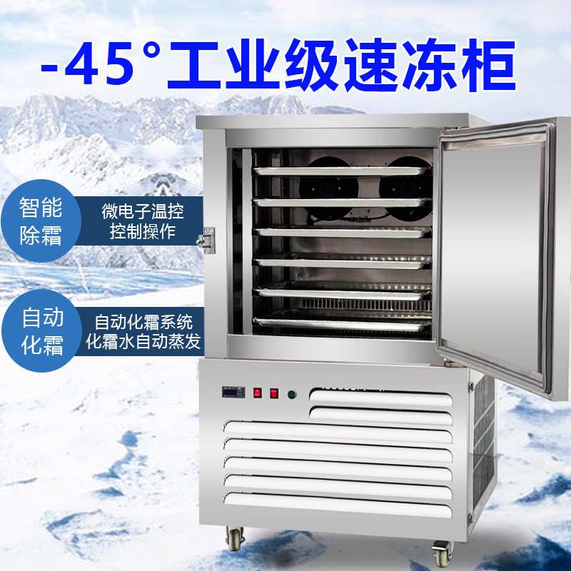 山东海参冷冻柜快速冷冻机/即食罗氏虾急冻柜小型手工饺子速冻机