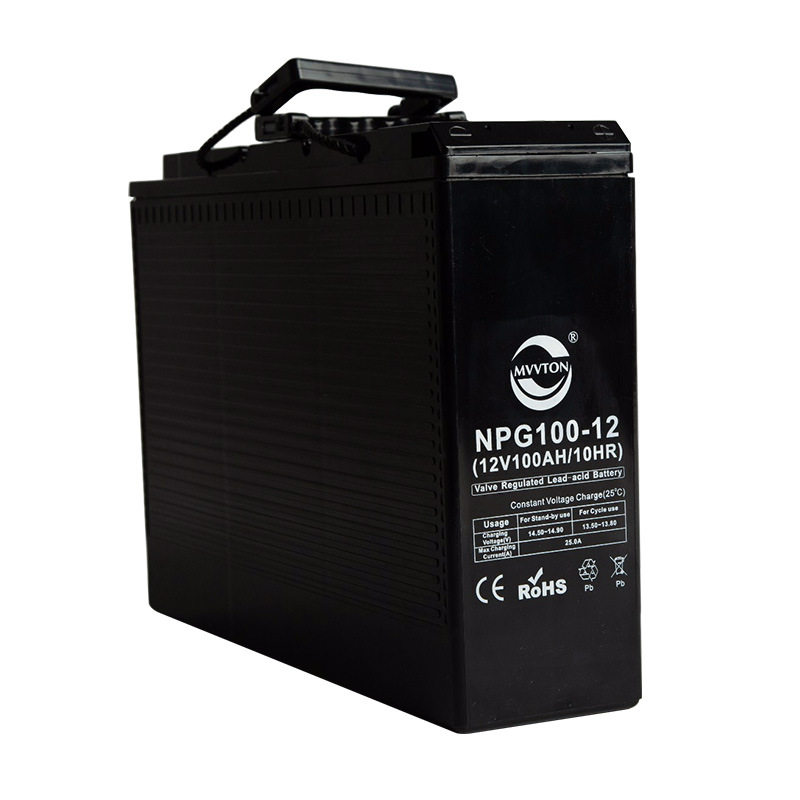 异形前置端子12V100AHUPS蓄电池大容量电瓶铅酸电池ups专用电源