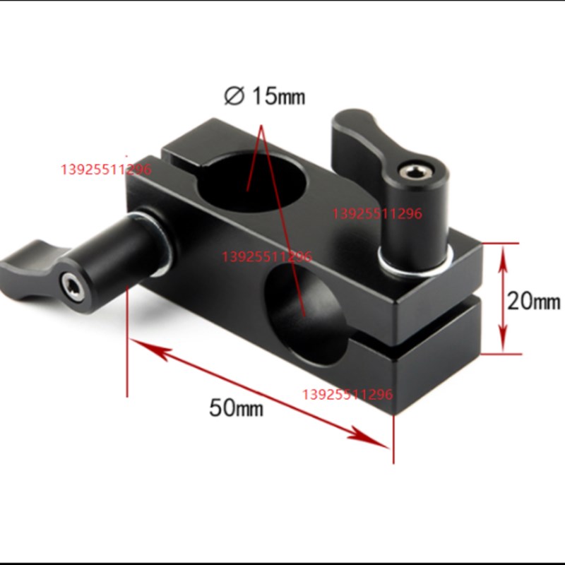 三脚架配件90度转接管夹15MM连接件单反套件5D2/5D3/A7s摄影039