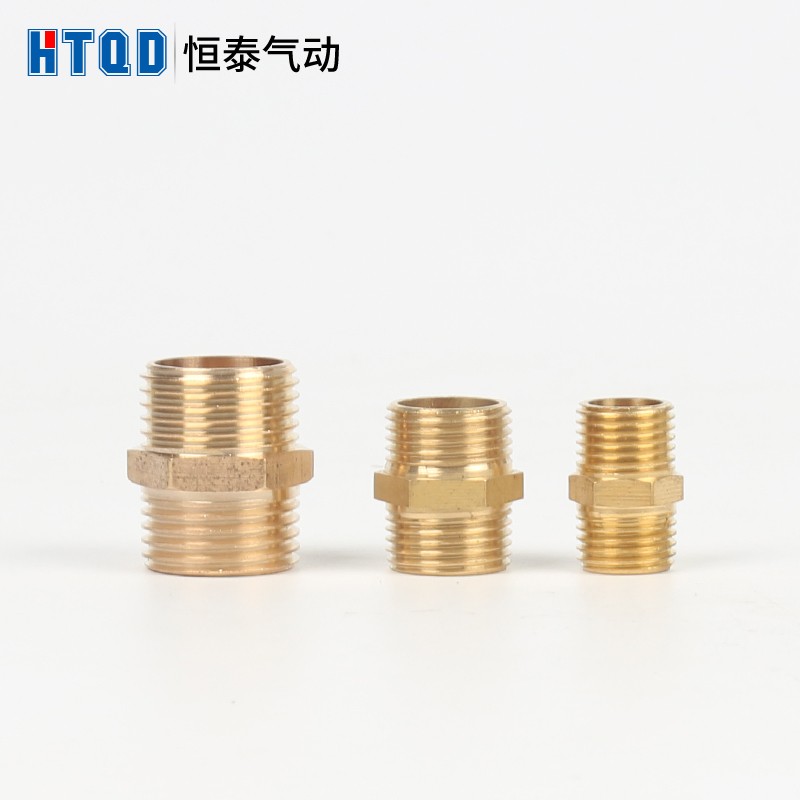 六角外丝直接接头对丝1分2分3分4分铜接头外牙铜直接头变径接头