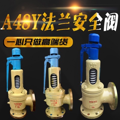 中国天正A48Y-16C法兰安全阀25C蒸汽锅炉高温弹簧式泄气阀DN50 D8