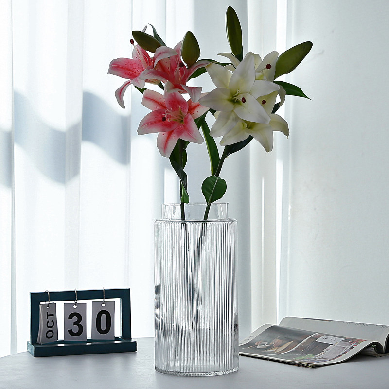 透明玻璃花瓶摆件客厅插花水培百合器皿水养富贵竹轻奢2021新款,橡塑材料及制品,塑料盒/塑料箱/塑料柜,淘宝优惠券,粉丝福利购,淘宝优惠卷