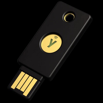 官网直发YubiKey5NFC双因素密钥