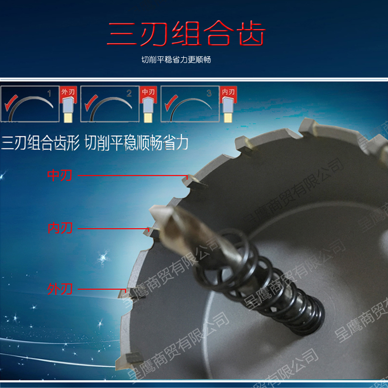 高档工业级不锈钢开孔器81-82-83-92-117MM 金属木工铁板铝合金钻