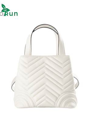 MAR迷你托特新款秋冬百搭V纹托特包真皮羊皮手提女士托特包