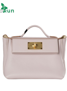 2424小号EC牛皮时尚轻奢女士真皮手工单肩包简约大气百搭手提包